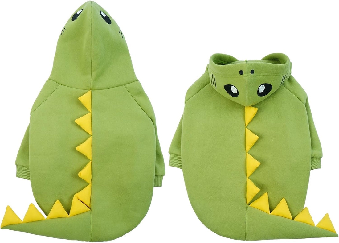 Lelepet Dog Dinosaur Costume Large Dog Halloween Costume Warm Fleece