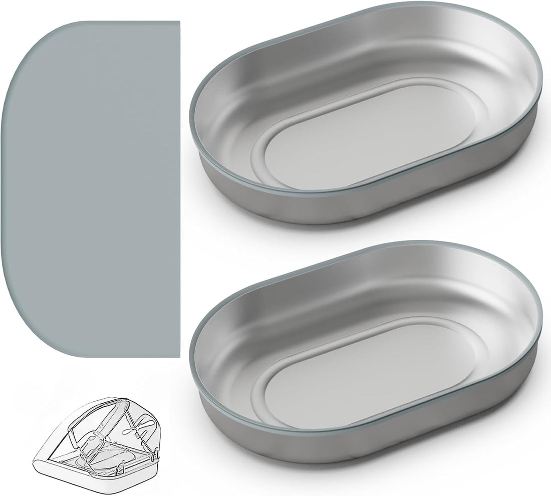 Slow Feeder Bowl for Automatic Microchip Cat Pet Feeder