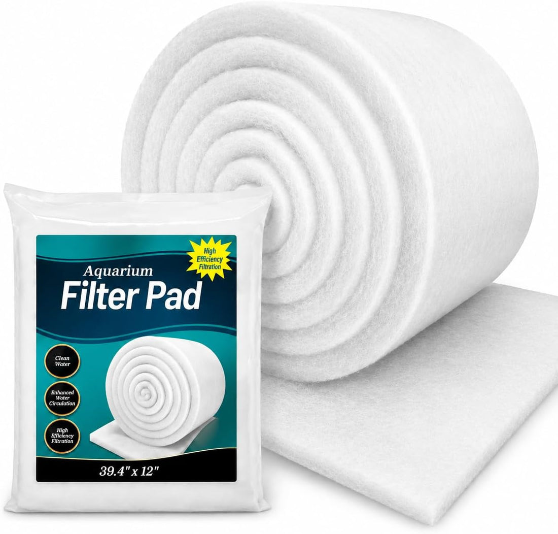 MAQIHAN Aquarium Filter Media Pad - White Filter Floss