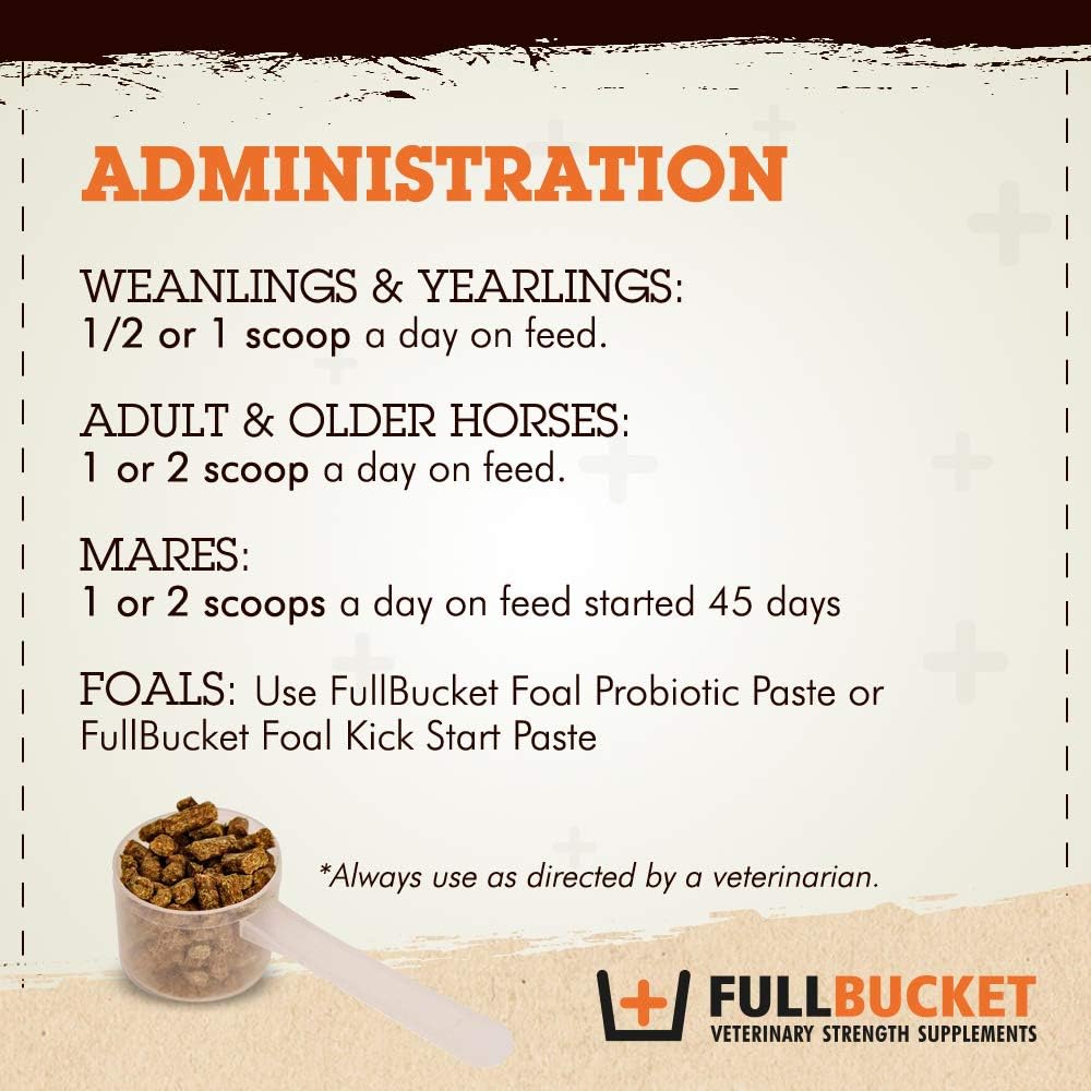 FullBucket Equine Probiotic Pellets with Saccharomyces boulardii