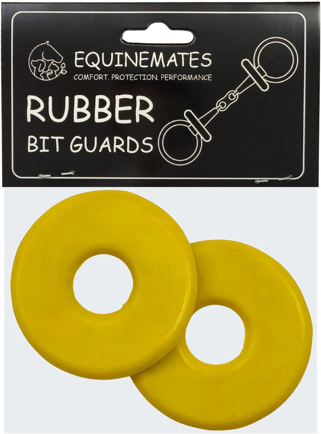 EquineMates Rubber Bit Guards Pair for Horse Bits 6 Colors
