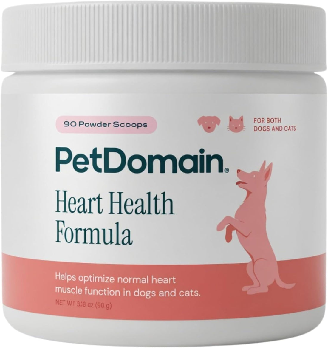 Heart Health Powder Supplement for Dogs & Cats, 90 Scoops