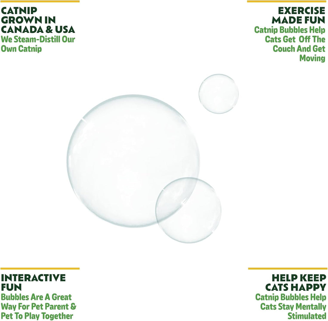 Catnip Bubbles for Cats, 5 oz | Built-in Wand