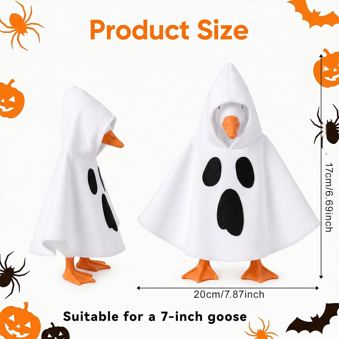 7 Inch Desk Goose Halloween Outfits Ghost Patterns Mini Desk Goose