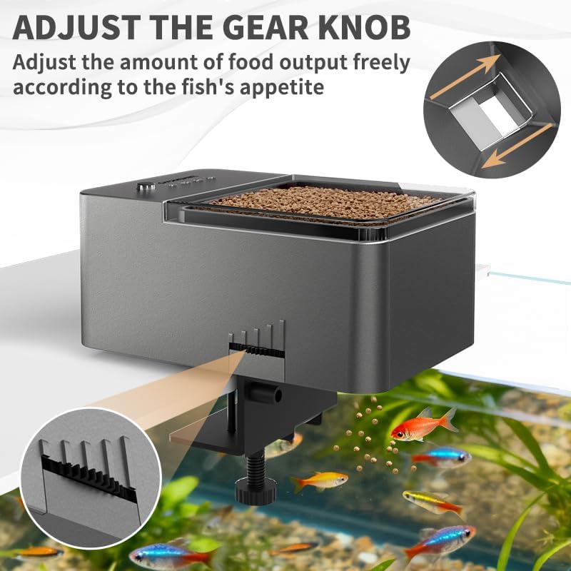 300ml Automatic Feeder for Aquarium Vacation Timer for Fish Tank Food