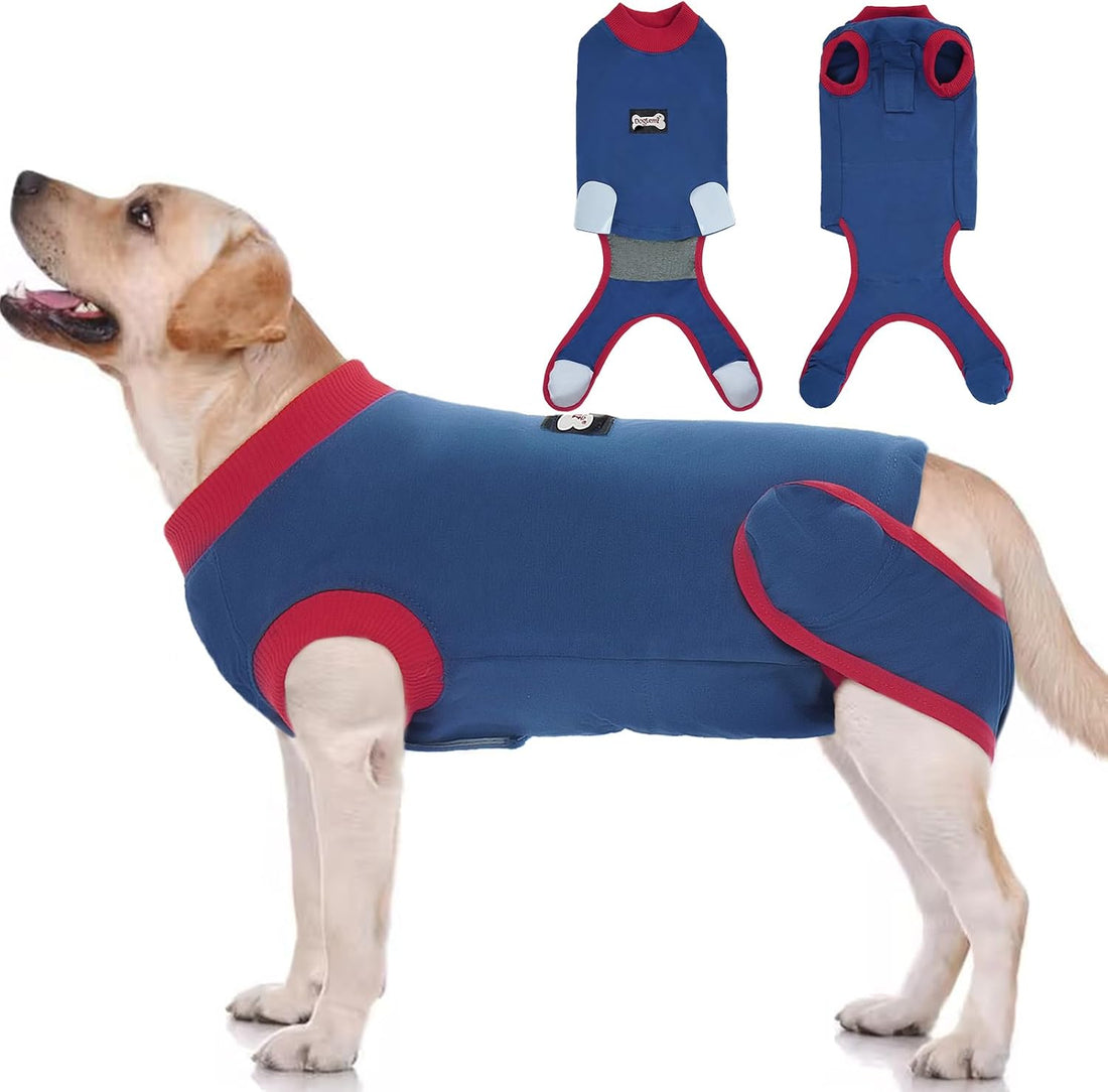 IDOMIK Dog Recovery Suit for Neuter Spay,Anti-Licking Dog Surgical