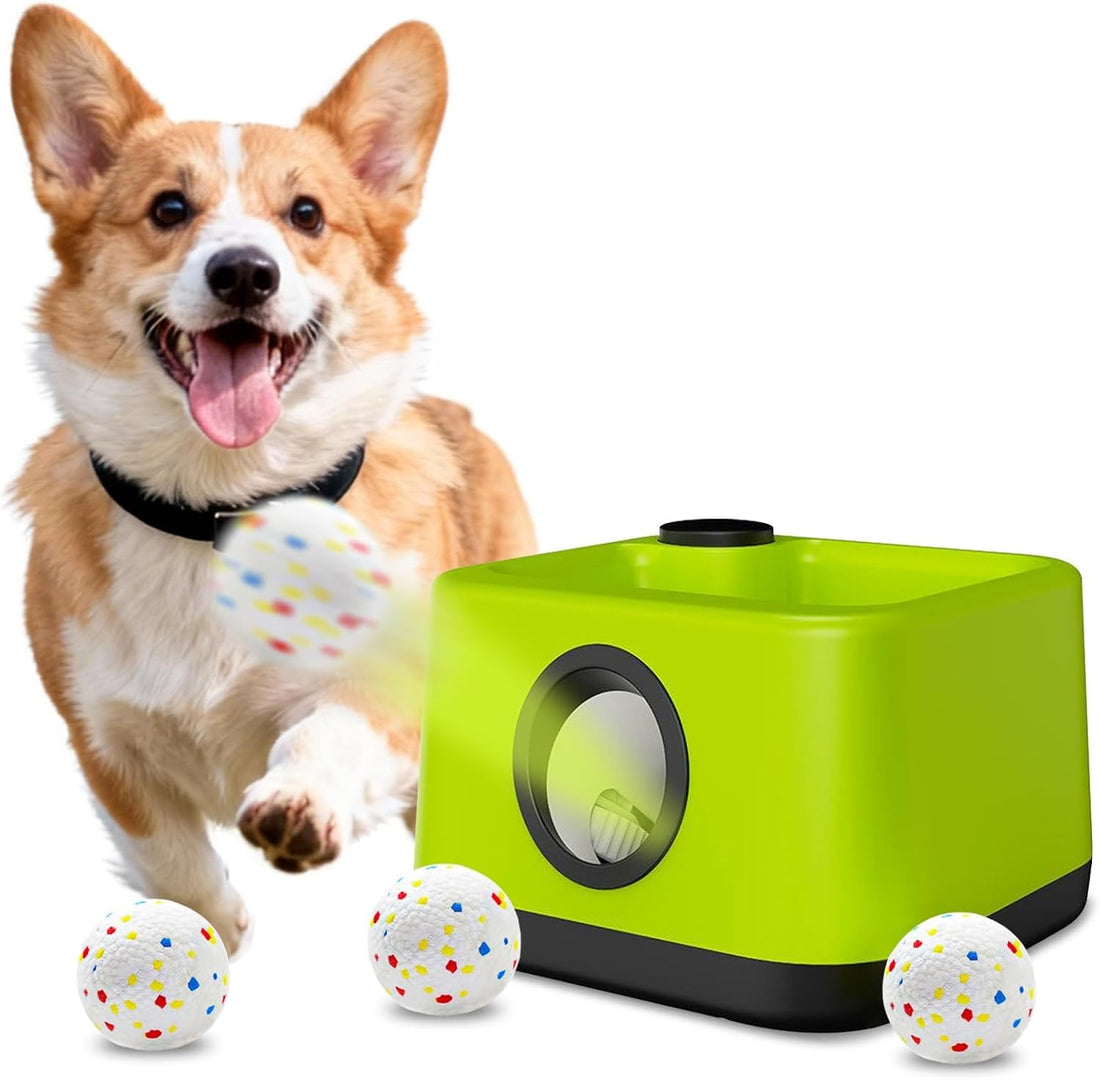 Automatic Dog Ball Launcher: Upgraded Auto/Manual Pet Ball Thrower