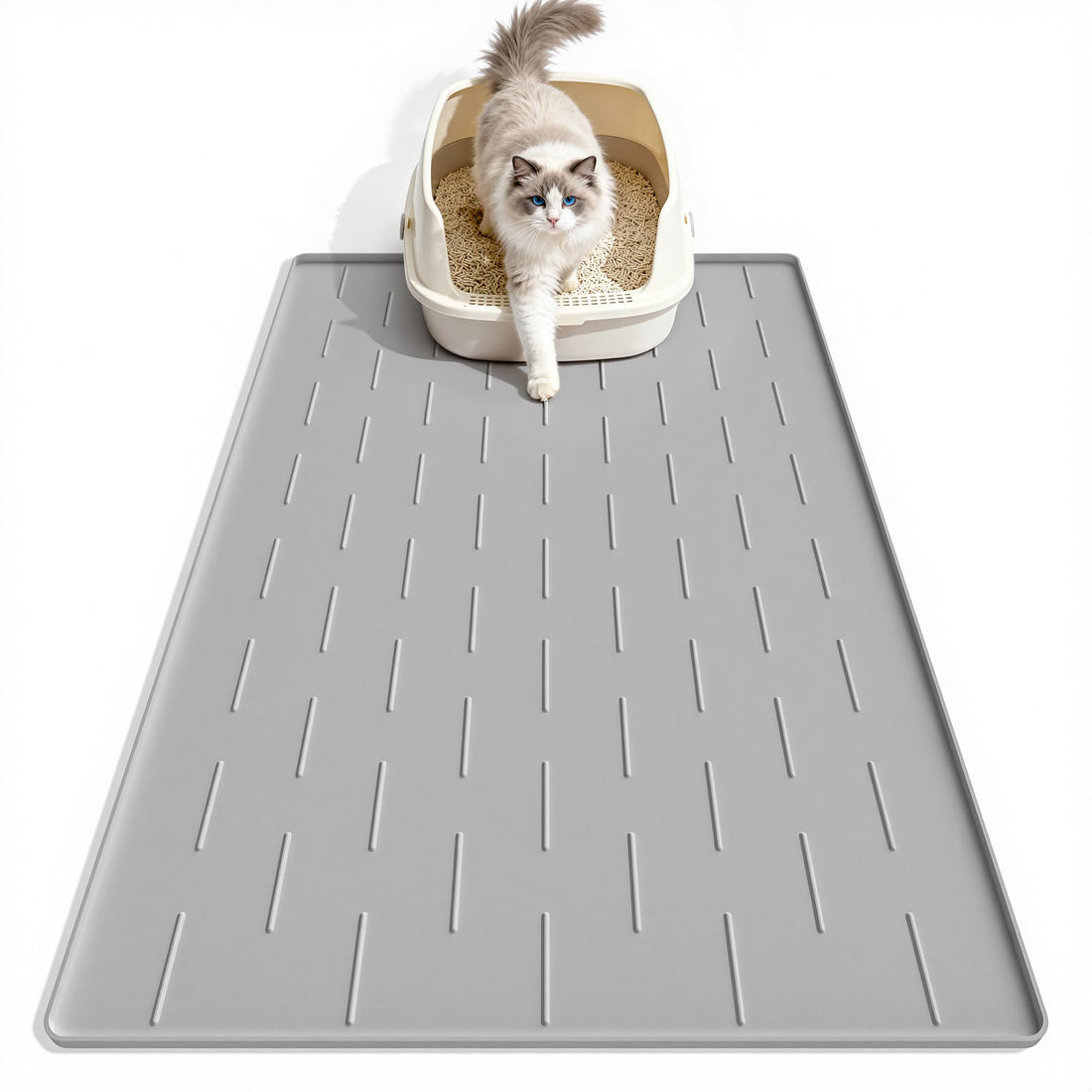 Pieviev Silicone Cat Litter Trapping Mat
