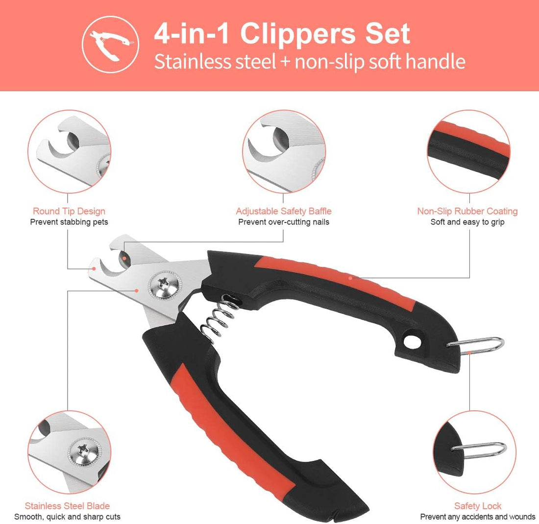 Bretheil Dog Nail Clippers Trimmer Set