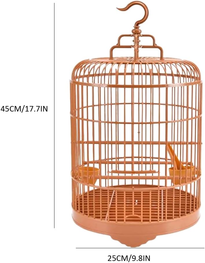 Leadigol 1PCS Plastic Round Bird Cage Assembly Pet Cage Display Cage