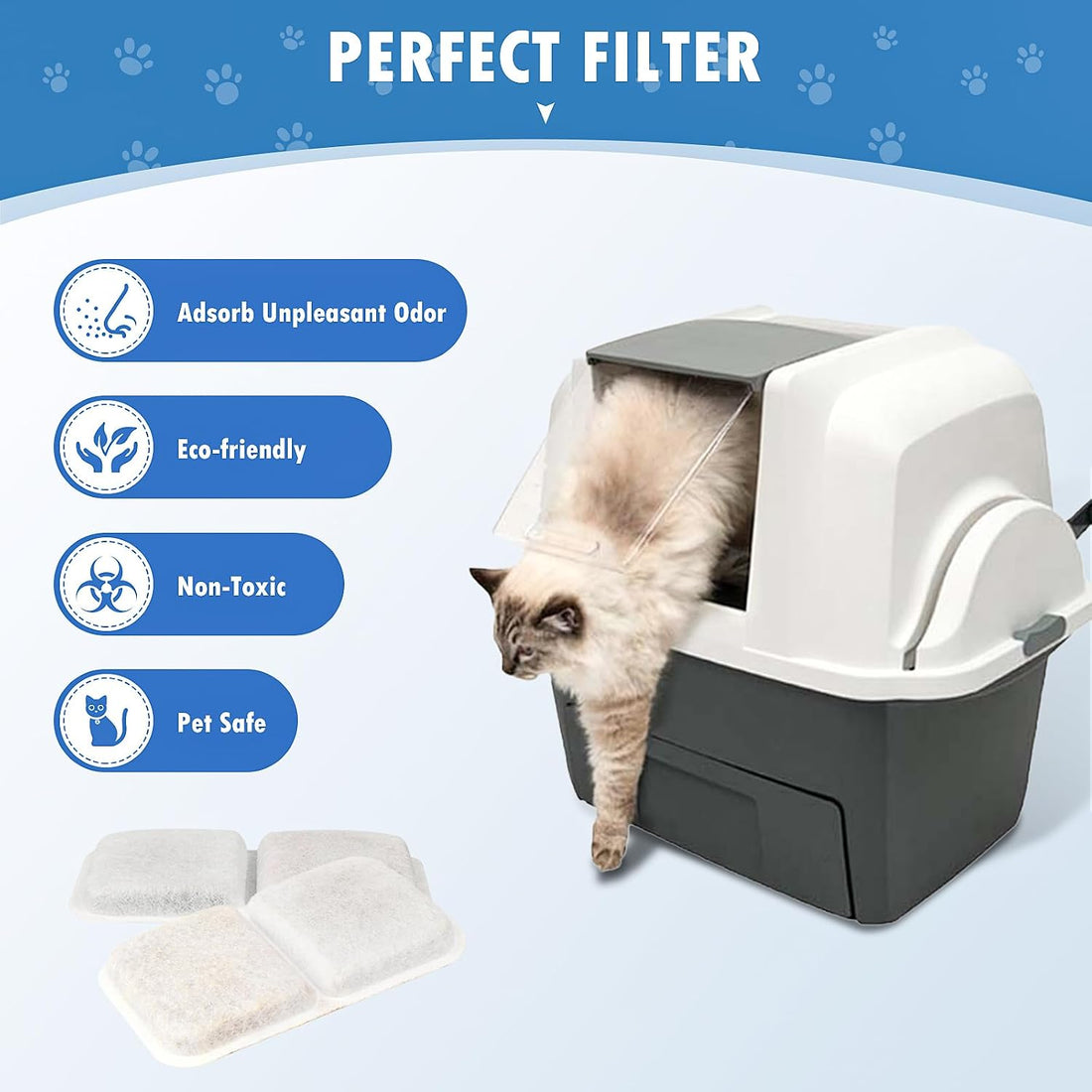 12p Air Purifier Pad for Catit Airsift Jumbo/Regular/Smartsift Litter