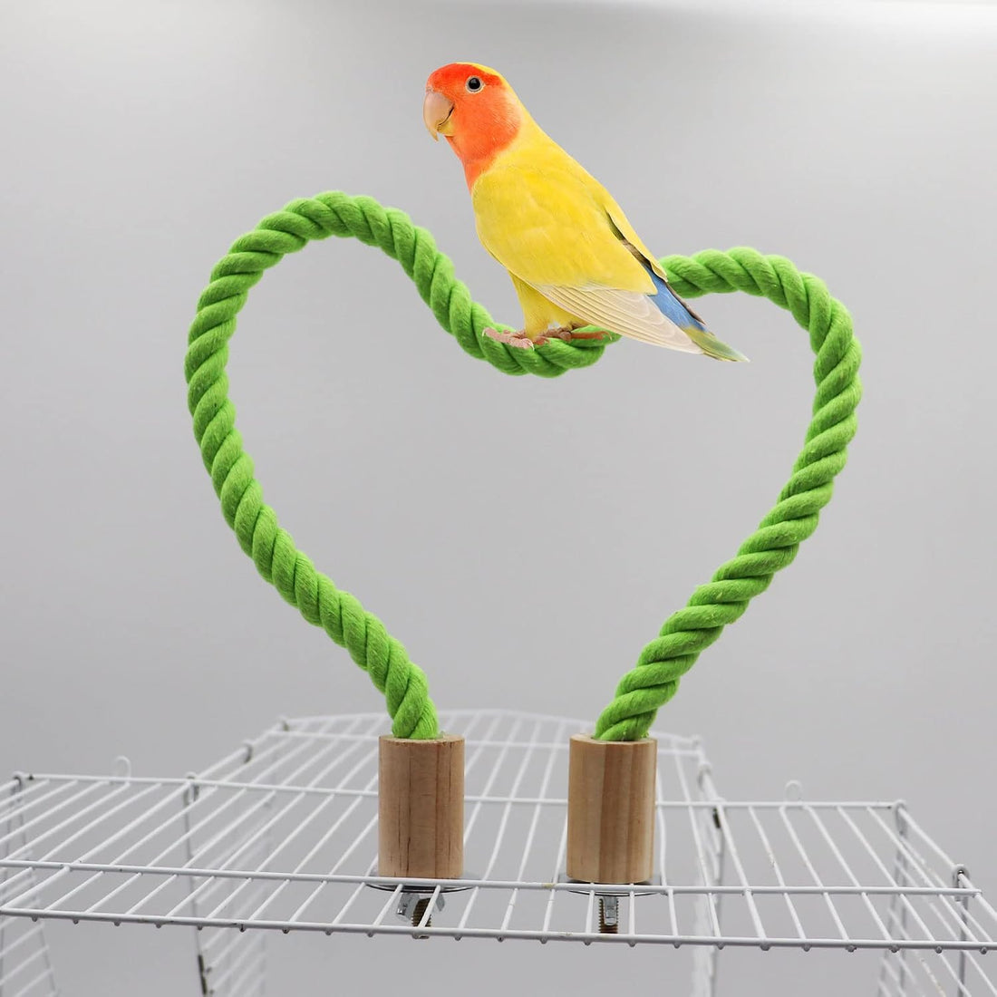2 Pack Bird Hemp Rope Perch Swing, Bird Cage Stand Pole Accessories