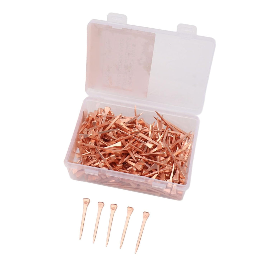 250Pcs Copper Plated Horseshoe Nails for Proof Equestrian Care