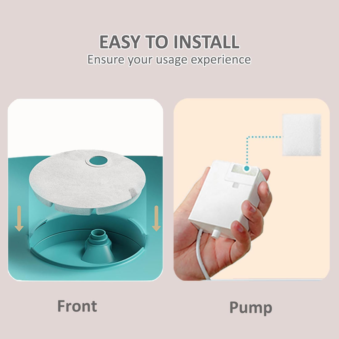 Pet Water Fountain Filters Fit for Petlibro Capsule Dog Fountain
