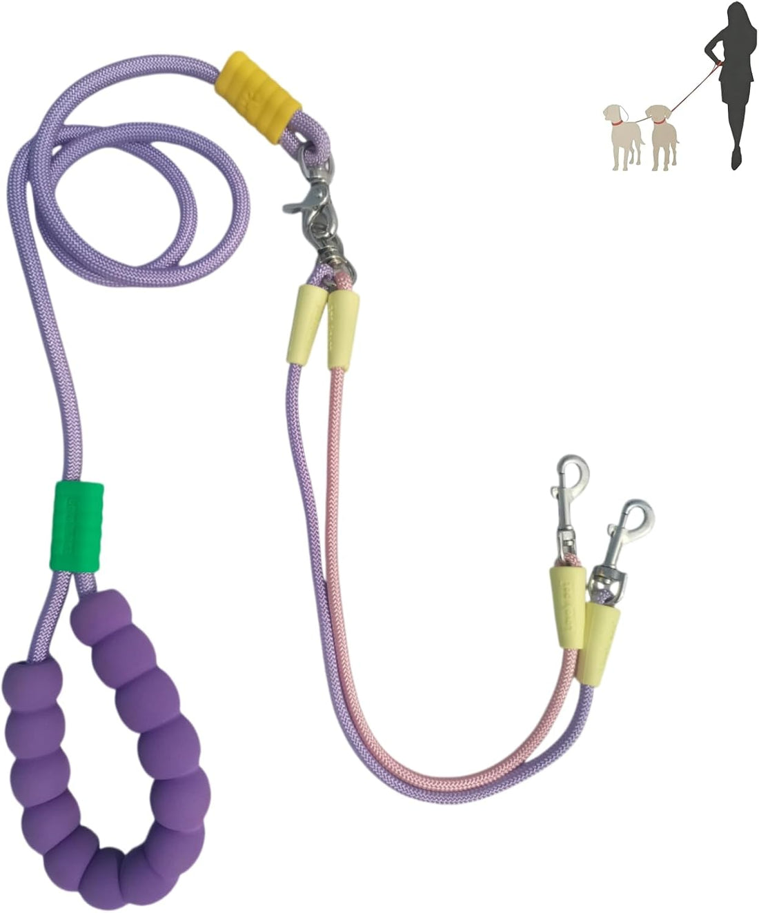 Double Dog Leash for 2 Small Dogs