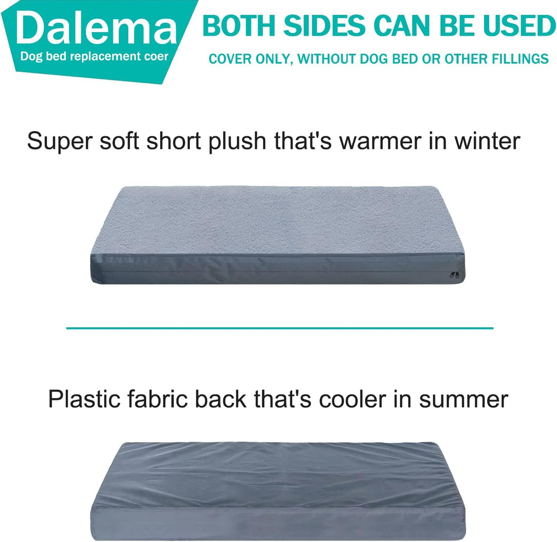 Dalema Dog Bed Cover 44L x 32W x 4H Inch,Heavy Duty Durable