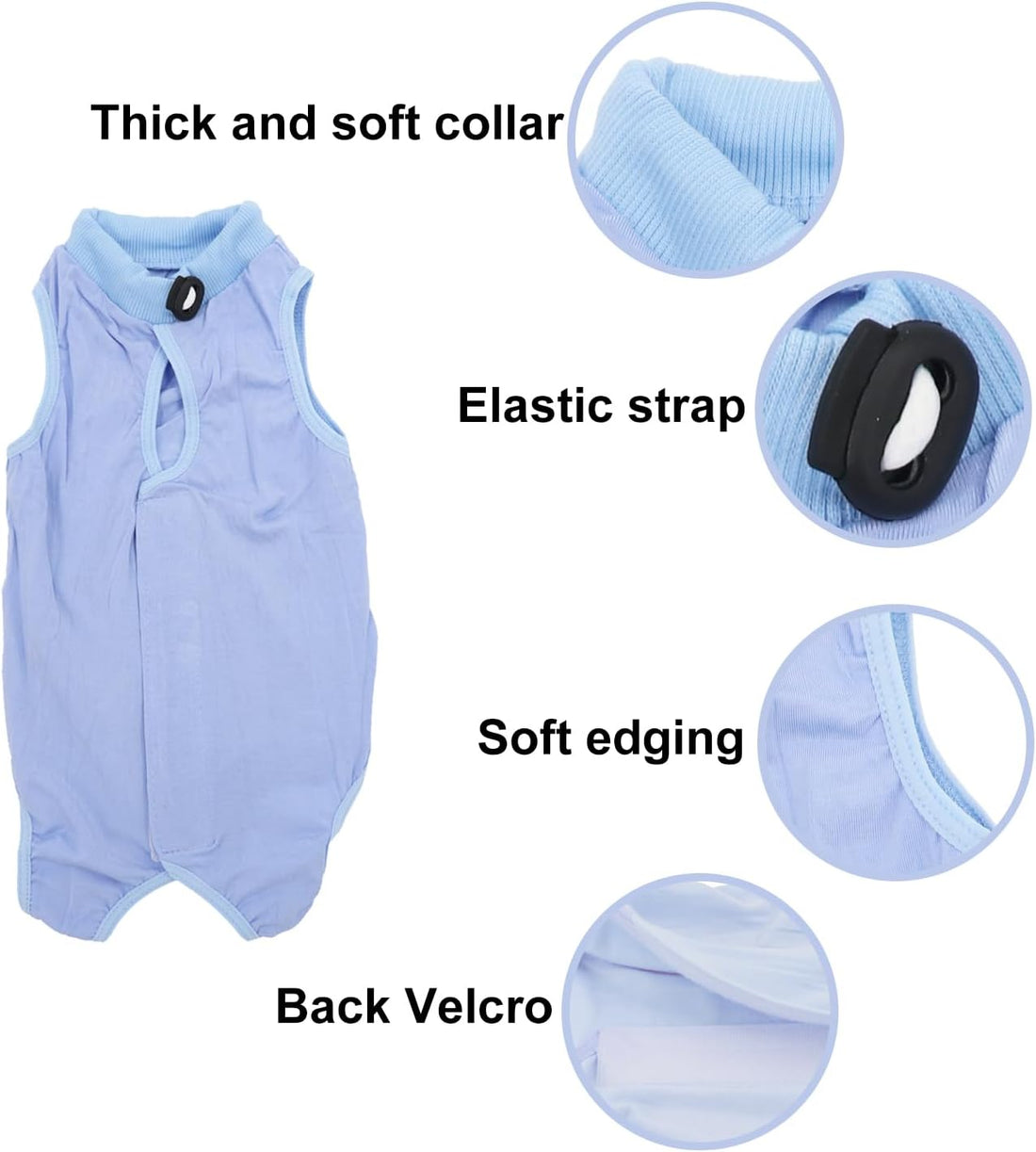 QIYADIN Cat Recovery Suit, Surgical Recovery Clothes for Abdominal