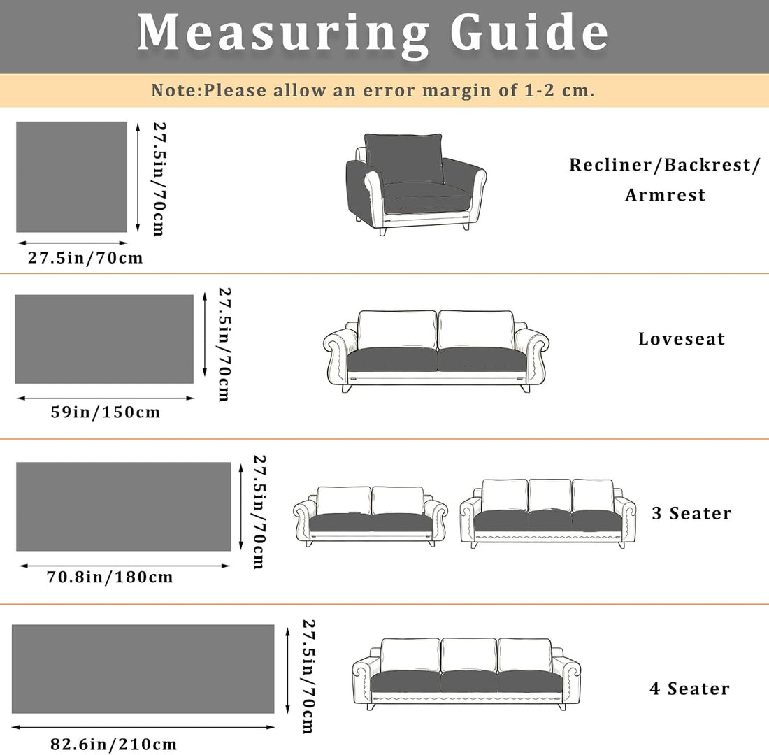 Couch Arm Covers, Sofa Arm Cover, 100% Waterproof Armrest Covers