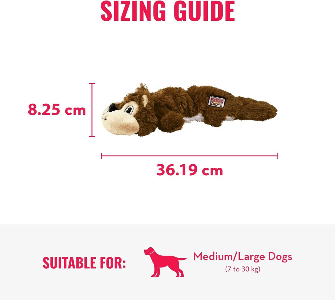 KONG Scrunch Knots Plush Dog Toy with Knotted Rope