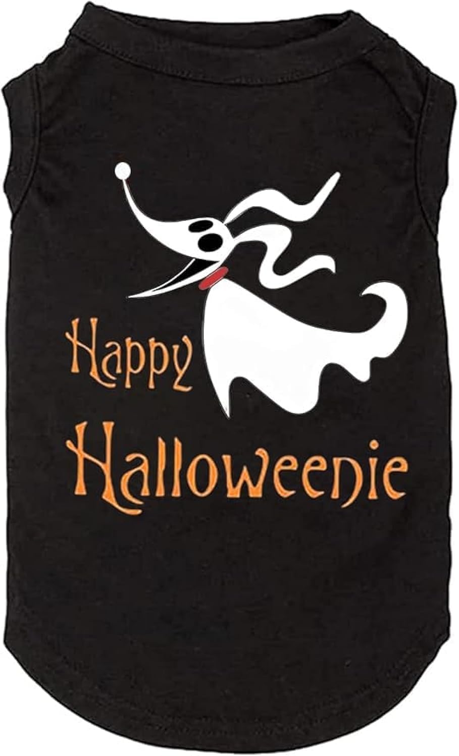 Funy Pumpkin T-Shirt Cute Ghost Dog Bone Print Shirt & Vest