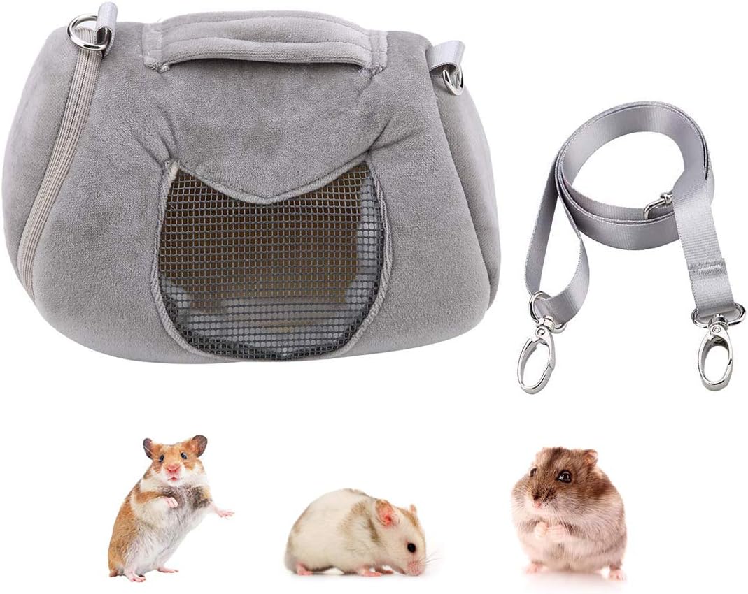 Hamster Carrier Bag Portable Outdoor Travel Handbag with Adjustable