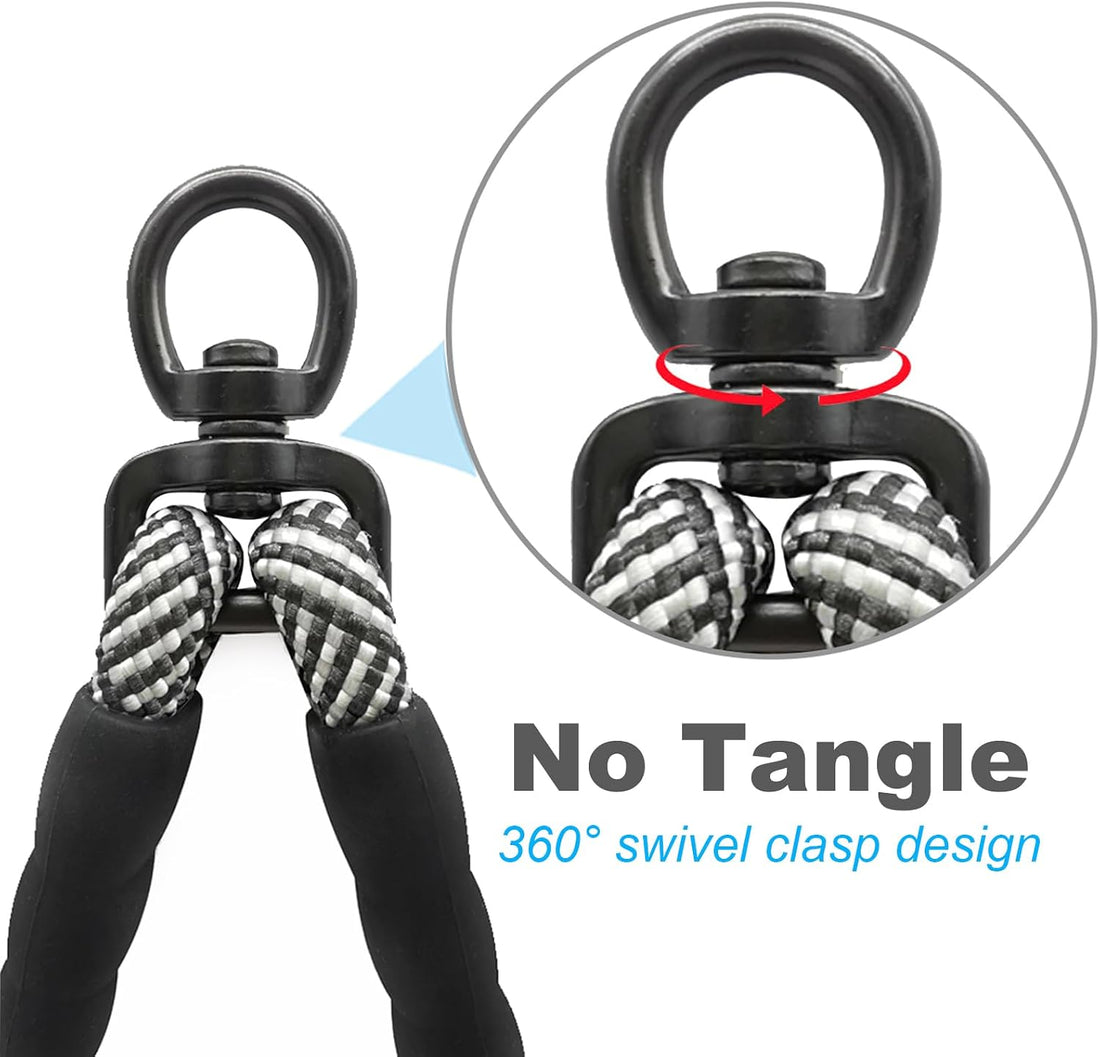 Mycicy 5 FT Double Dog Leash Coupler
