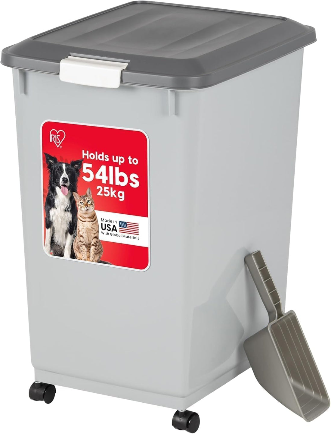 IRIS USA Dog Food Storage Container, Up to