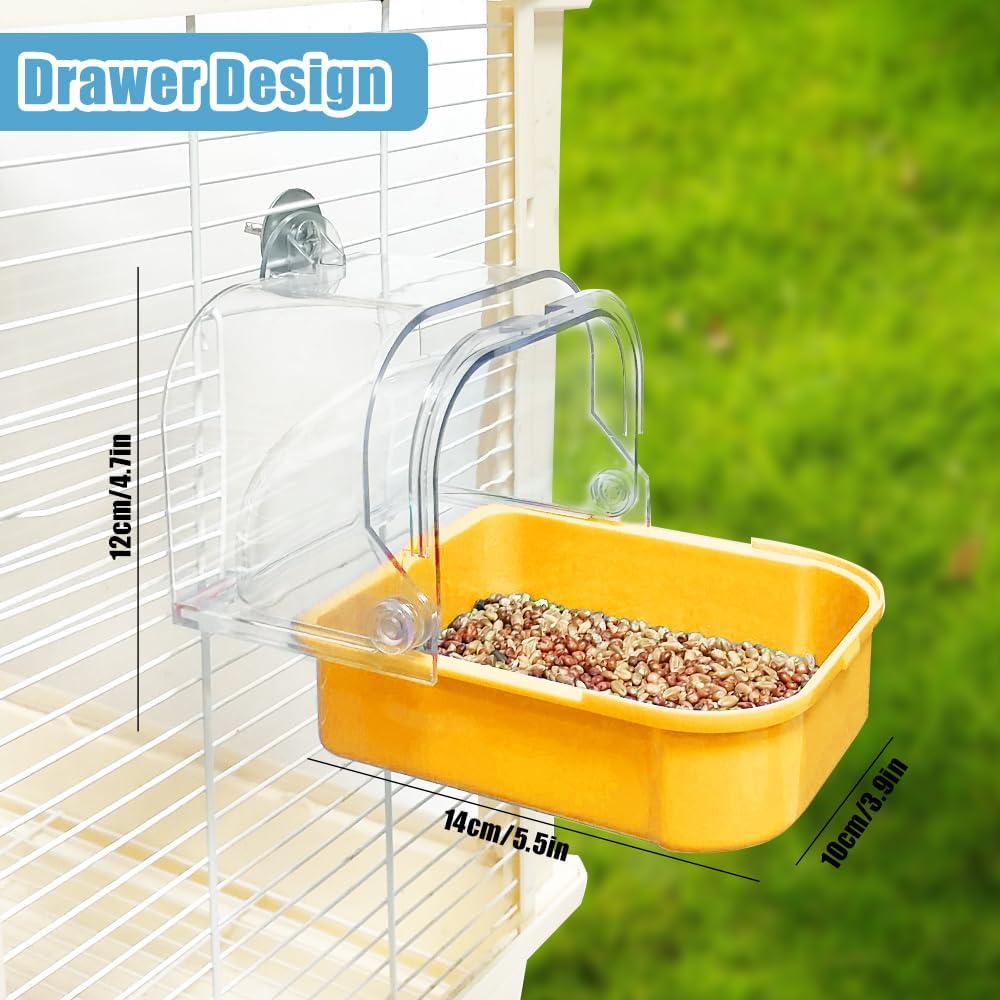 Bird Bath for Cage, Cleaning Pet Supplies Cockatiel Bird Bathtub