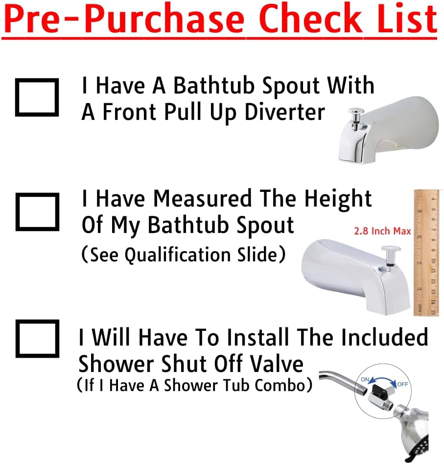 Wondurdog Dog Wash Bathtub Spout Kit, Garden Hose