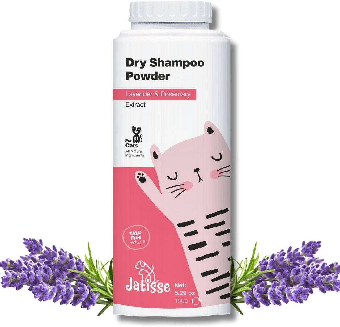 Cat Dry Shampoo Powder with Lavender and Rosemary for Cats 5.29 fl.