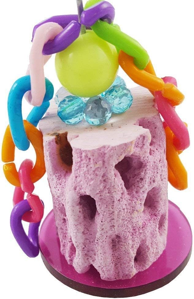 Wontee Bird Calcium Teeth Grinding Chew Treats Toy for Parrot