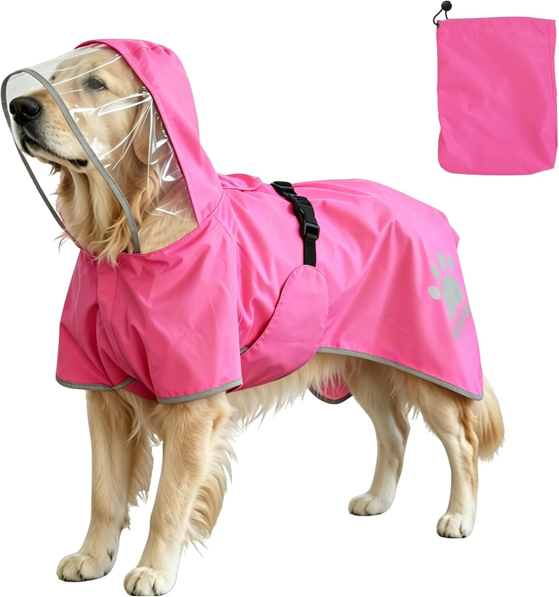 MAMORE Dog Raincoat Waterproof Rain Coats for Small Medium Large