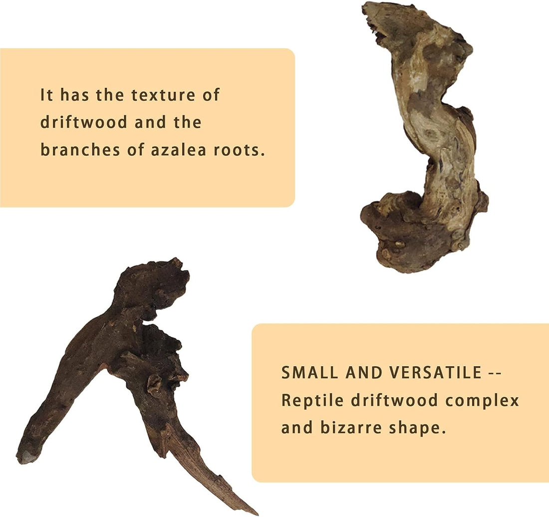 Hamiledyi Driftwood for Aquarium, 10 Pack Small Drift Wood Pieces Bulk