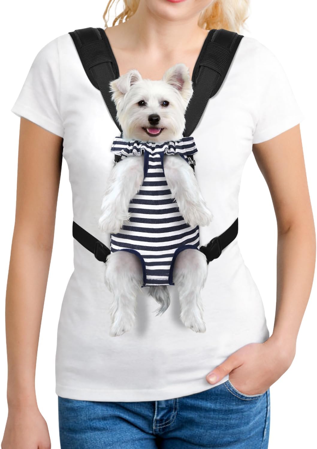 YUDODO Pet Dog Carrier Backpack Adjustable Front Carrier for Small
