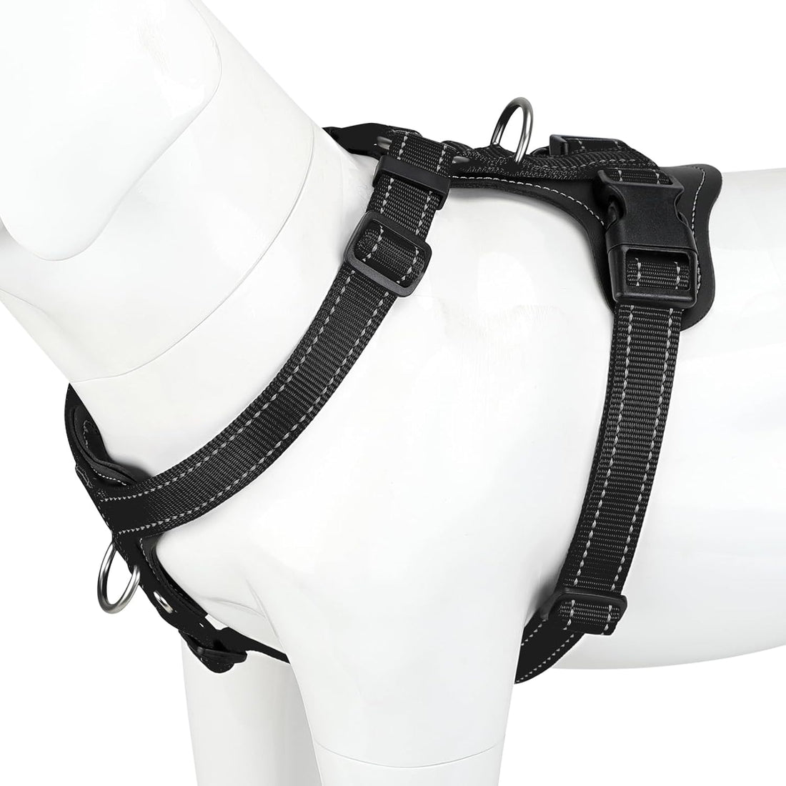 Plutus Pet No Pull Dog Harness with Leather Accents