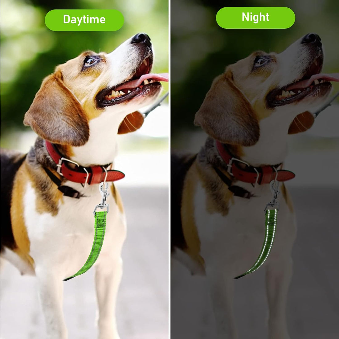 Cobee Dog Collar Clips, 2 Pcs Reflective Nylon Prong Collars Backup