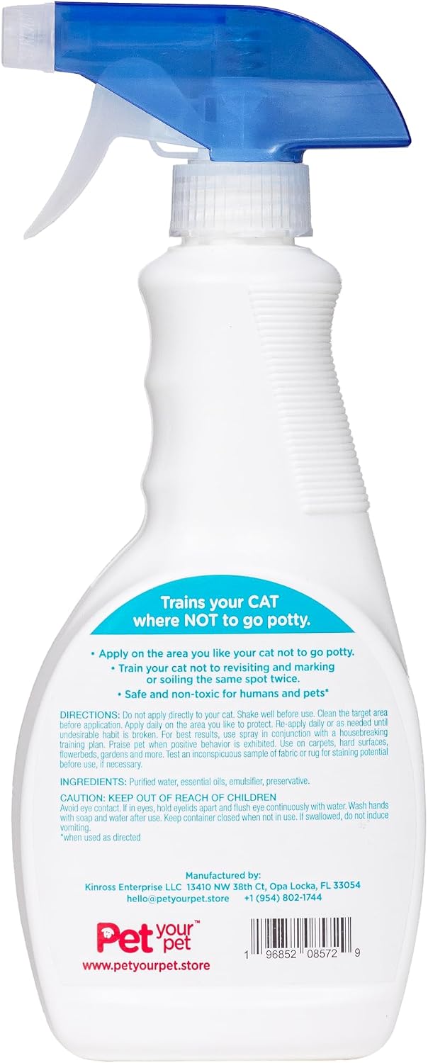 Cat Potty Training Spray No Pee No Poop, 16 Fl Oz