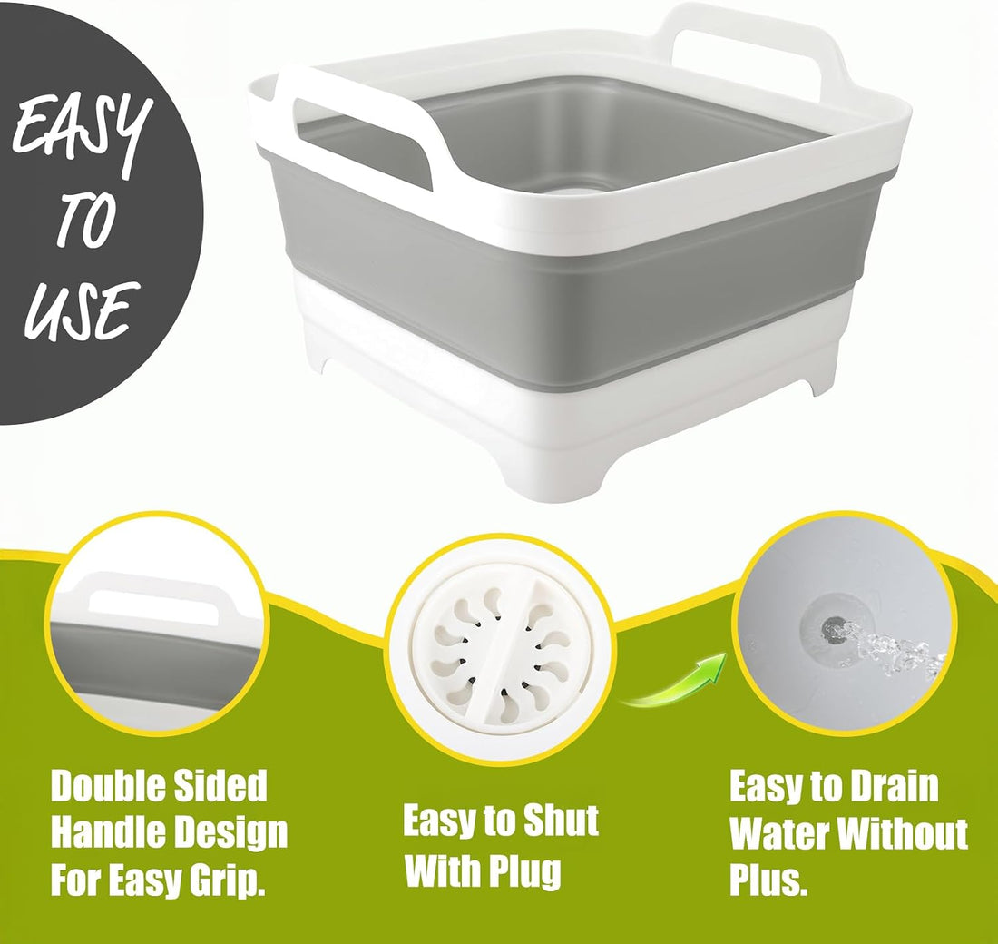 Collapsible Puppy Cat Bath Tub: Portable Small Dog Kitten Shower Tub