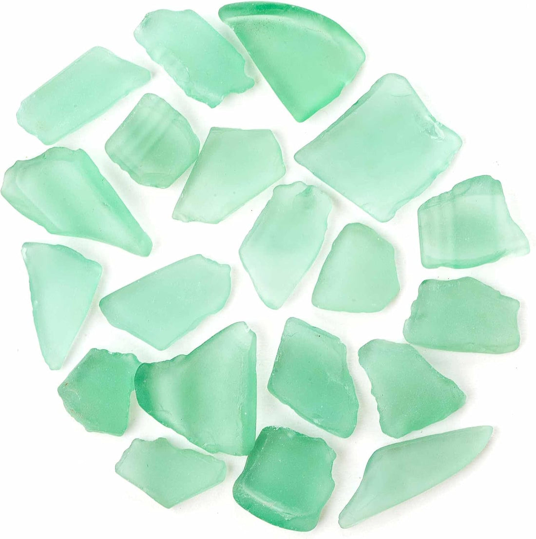 Galapagos (05133 Aquarium Sea Glass, Sage Green, 4lb Bag