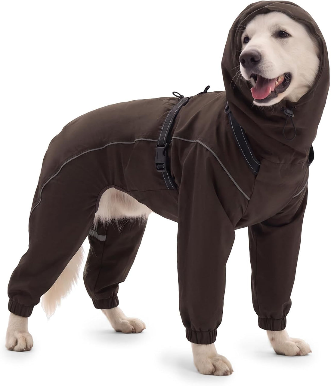 Kuoser Dog Raincoat Hooded Full Body Coverage
