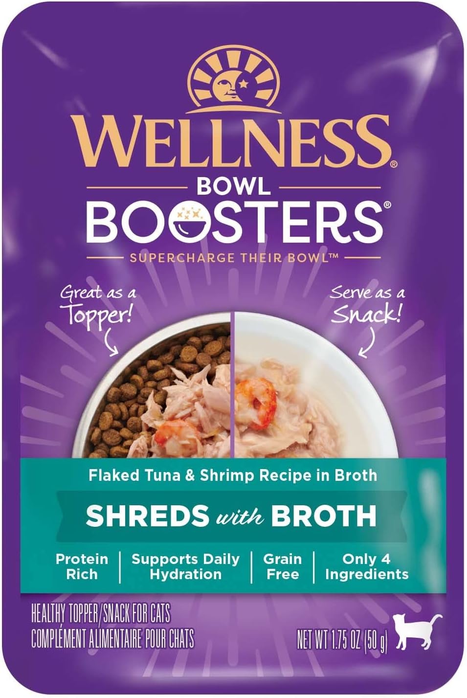 Wellness Bowl Boosters Shreds with Broth Wet Cat Food Topper