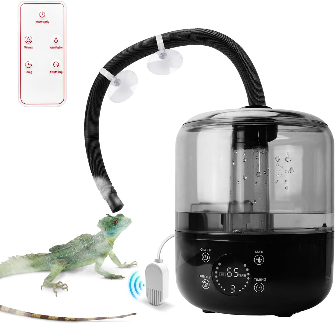 3L Reptile Fogger, Humidity Sensor, Timing System, 3 Mist Levels