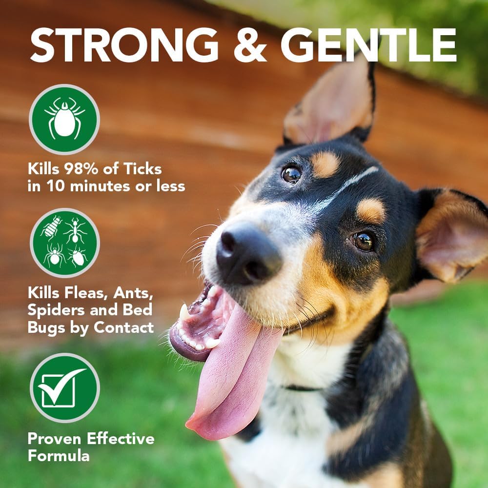Vet's Best Tick Spray for Dogs, Plant-Based Essential Oils, 1 oz