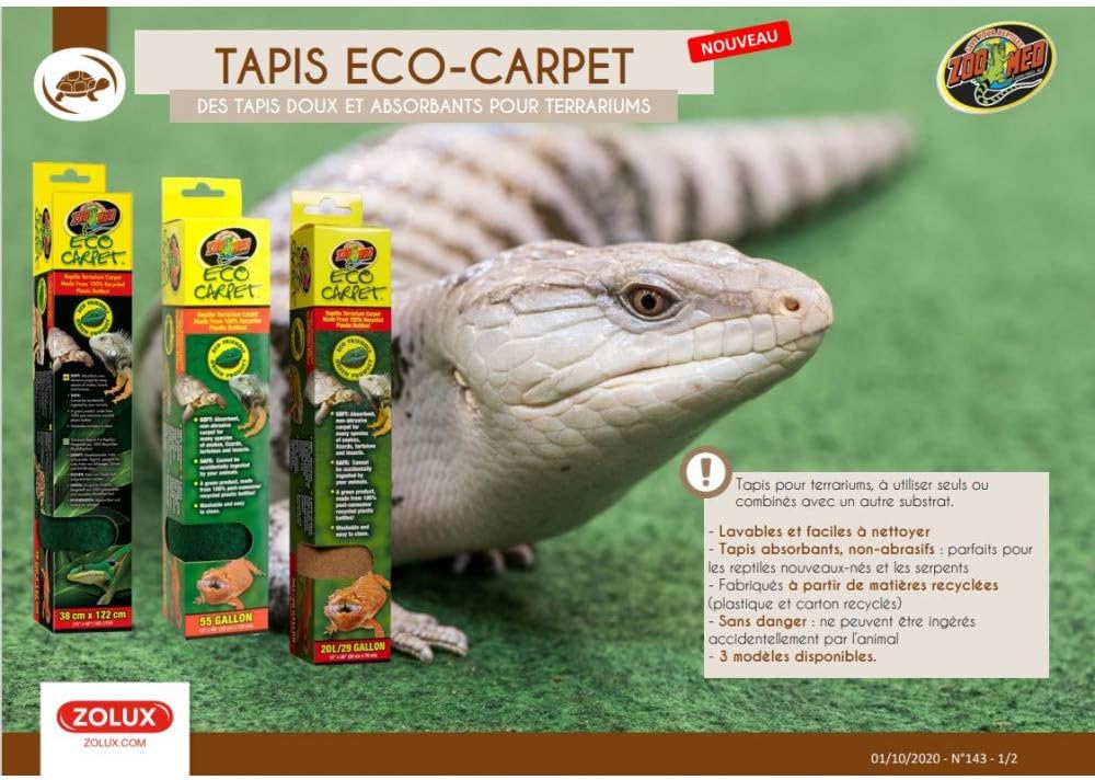 Zoo Med Tan Eco Carpet 30" L X 12" W 29 Gallon