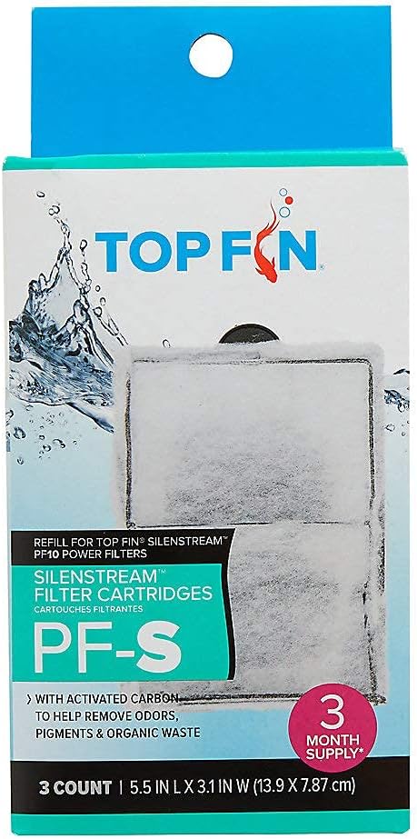 Top Fin Silenstream PF-S Refill for PF10 Power Filters 5.5in x 3.1 -