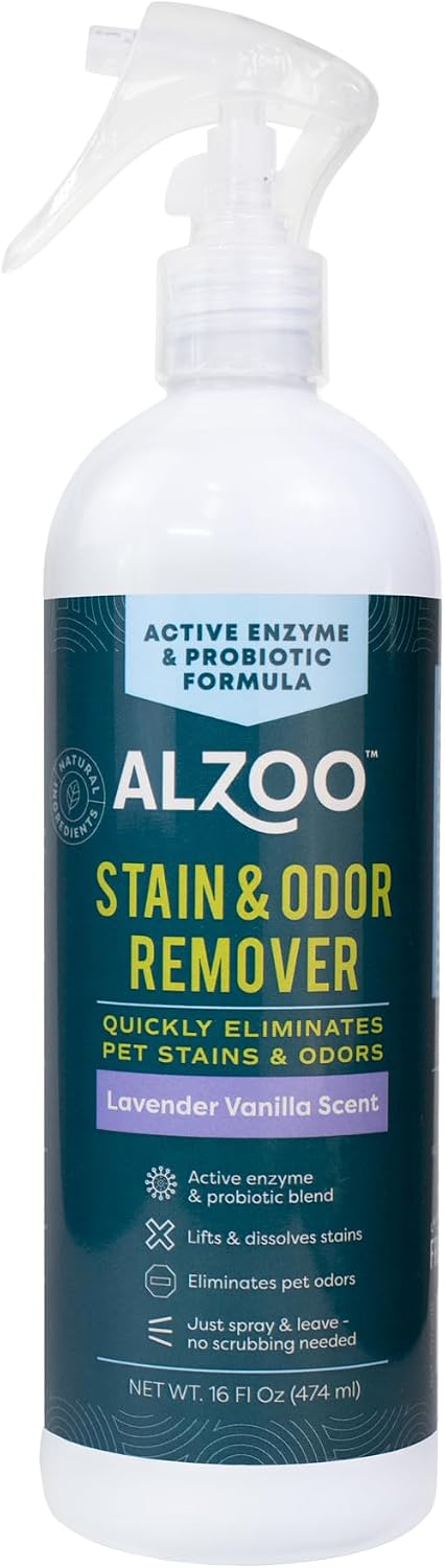 ALZOO Pet Stain & Odor Remover, Citrus Vanilla, 32 oz