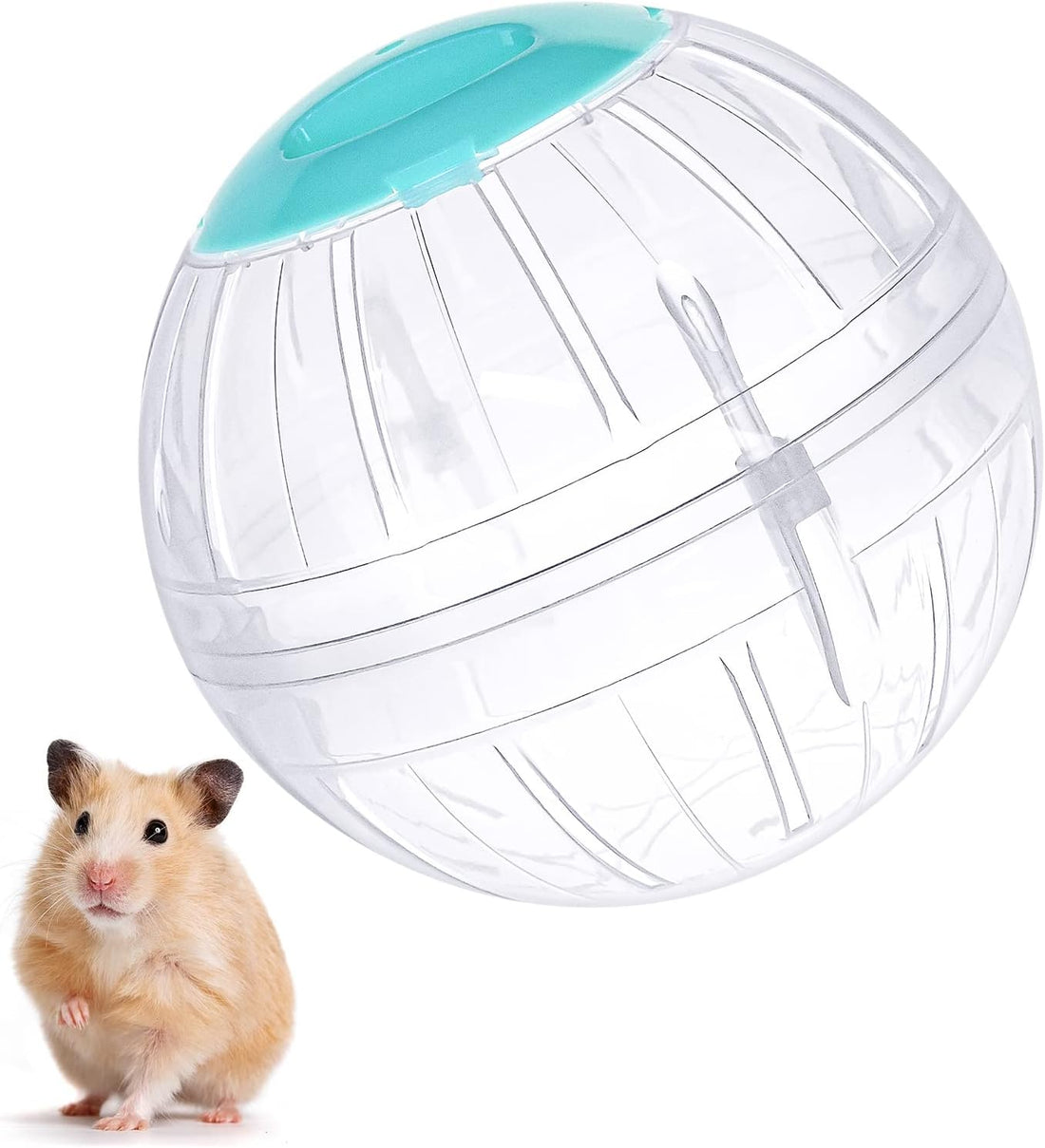 Hamster Exercise Ball, 5.7 Inch Transparent Running Wheel,Blue