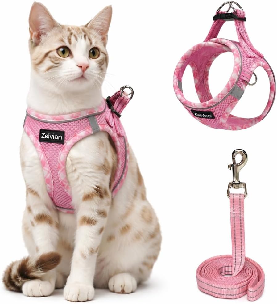 Escape Proof Cat Harness and Leash, Adjustable Vest