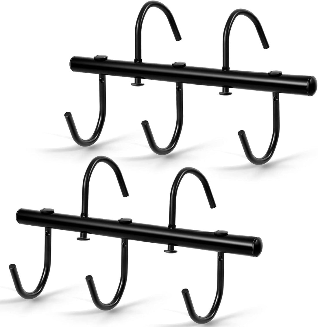 Dunzy 2 Pcs Tack Rack with Swivel Hooks, Metal Bridle Hanger