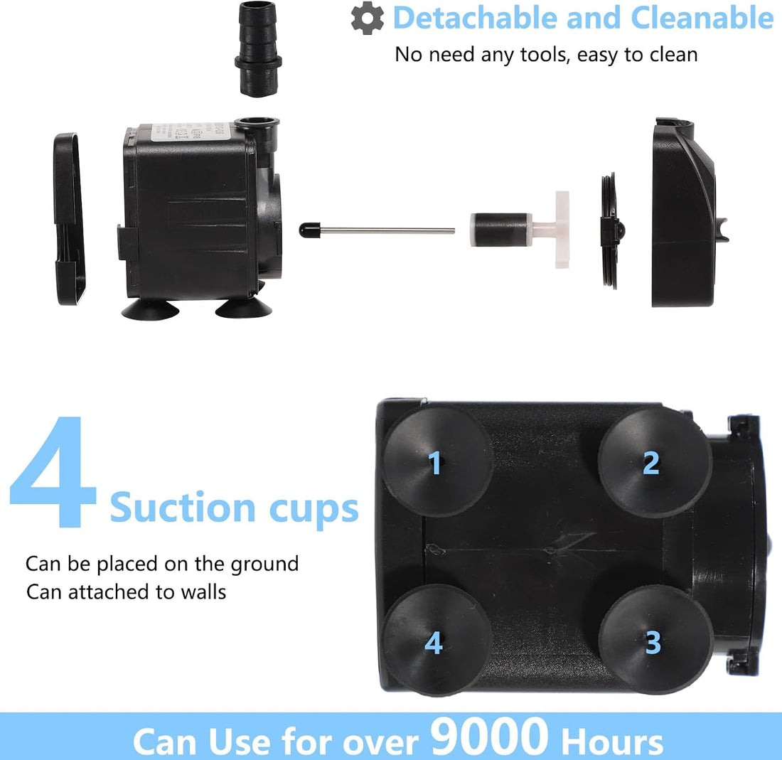 alizzy 400 GPH Fountain Pump, Durable Submersible Water Pump